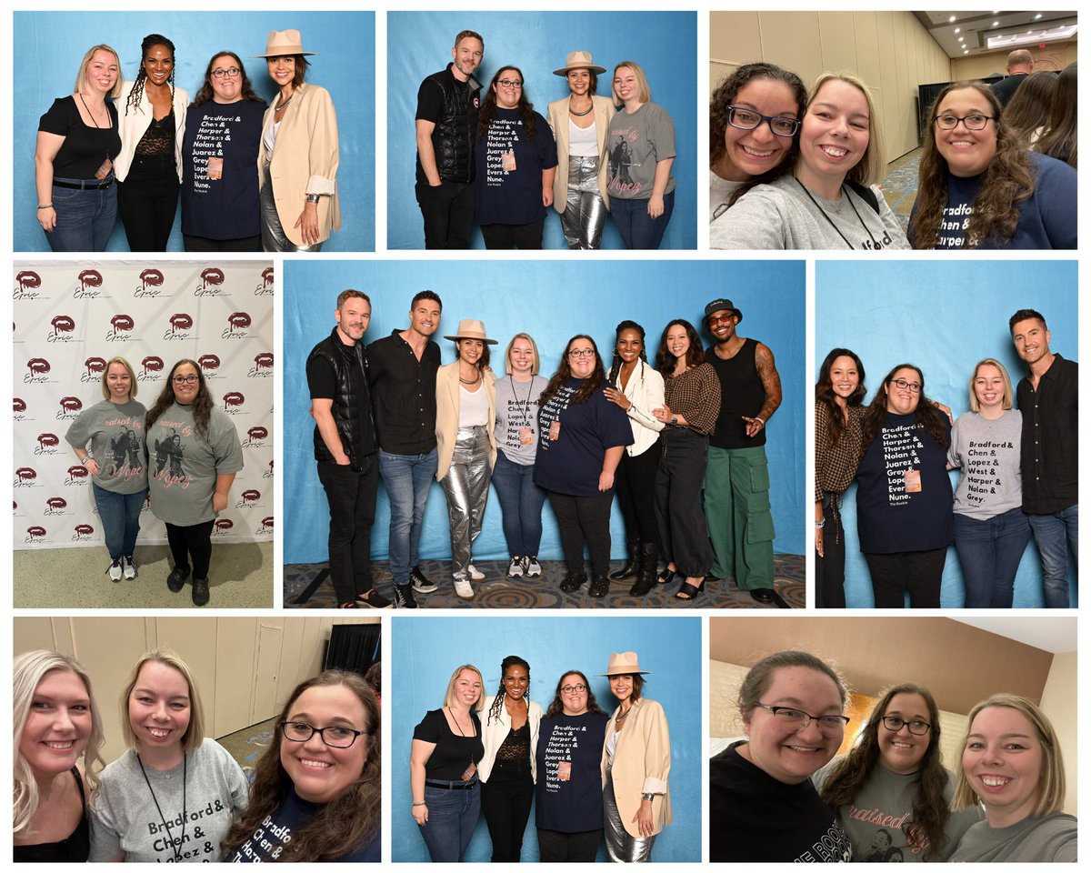 TheShopTalkPod_'s tweet photo. 2024 was an exciting year for us! We met the cast of #TheRookie, reunited with old fandom friends, and made some new friends! We even recorded an episode together in person! We can't wait to see what 2025 has in store for us! #Chenford #Wopez #ECC2 https://t.co/AbTKqKdDx3