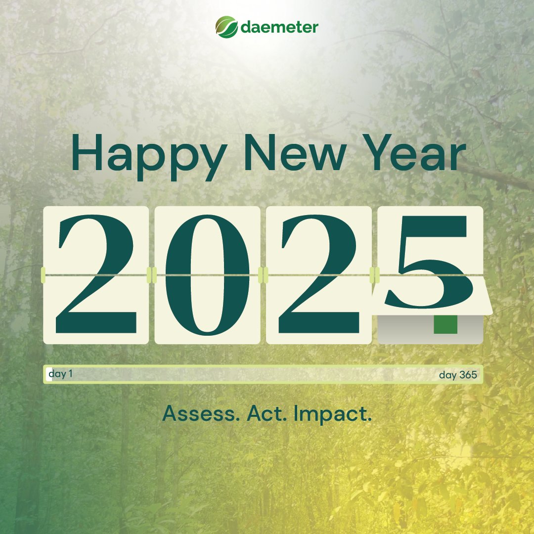 Happy New Year!

Wish you a year full of hope, happiness, success and other good things. Cheers to more impacts in sustainability!

#daemeterorg