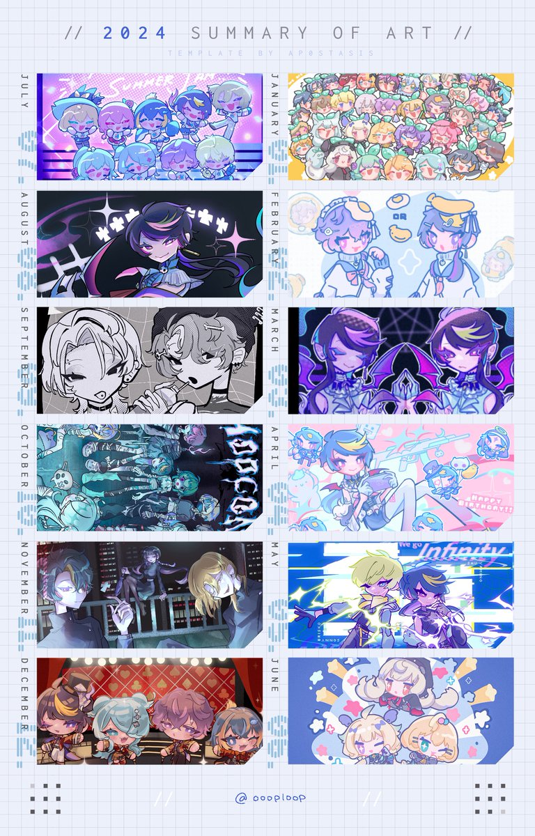 Thank you for 2024 ᯓᡣ𐭩.ᐟ ⊹
Art summary yippeee! It's so much fun to be able to draw so much!!✨
Thank you everyone that liked my stuff, some even cmsn me, it's a kind of support I never thought I'd experience!!😭🤲✨ 