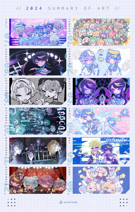 Thank you for 2024 ᯓᡣ𐭩.ᐟ ⊹
Art summary yippeee! It's so much fun to be able to draw so much!!✨
Thank you everyone that liked my stuff, some even cmsn me, it's a kind of support I never thought I'd experience!!😭🤲✨ 