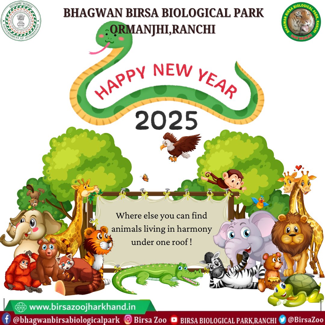 BirsaZoo's tweet photo. "Wishing you joy, peace, and success in the new year."
https://t.co/BlvEVPlqpc
#newyear2025 #zoowishes #allzoo #ranchi_the_heart_of_jharkhand #ranchiupdates #jharkhandforest #jharkhandupdate #jharkhand #ranchlife #animals #animalslover https://t.co/zeasoW2djh