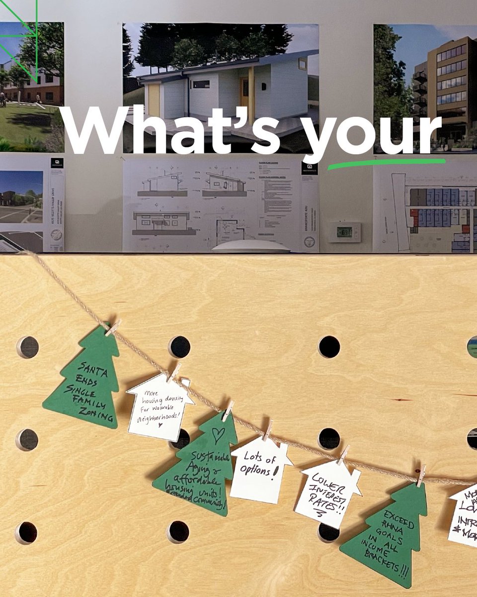 workbenchbuilt's tweet image. What’s your housing wish for 2025?
Friends from our community wrote some of their housing wishes and they’ve been our office decorations for this holiday season as well as inspiration for the new year. We&apos;d love to hear yours!

#morehomes #housing #yimby #santacruzhousing