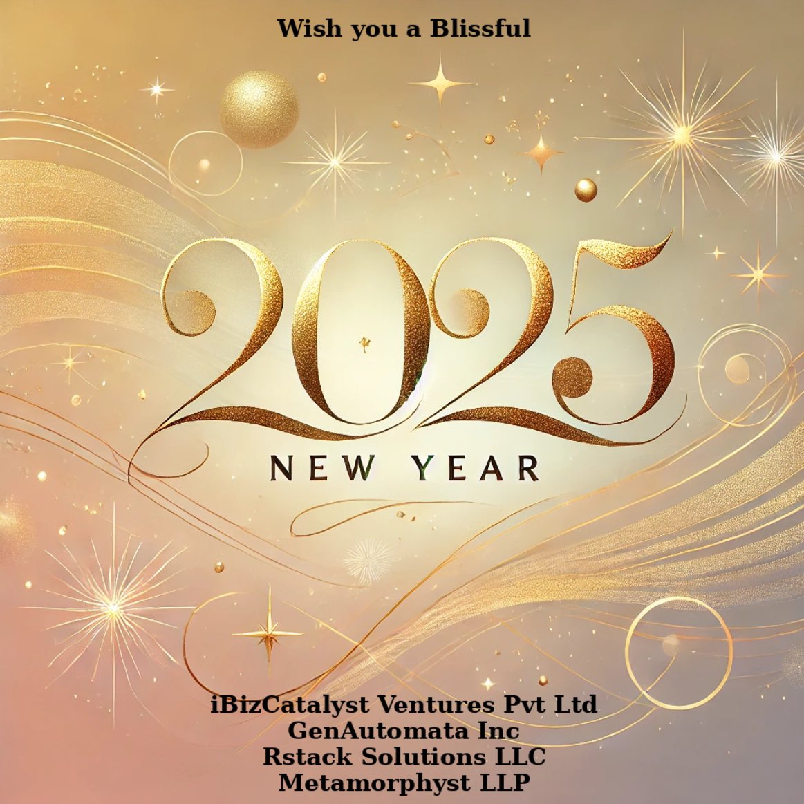 rajsreddy's tweet photo. Let 2025 marks a benchmark of Bliss in your lives . https://t.co/NodKJCk5Bz