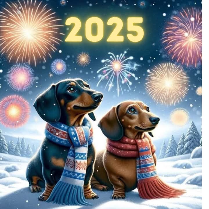 dachshund_heave's tweet photo. Happy New Year!! https://t.co/tCpB1ghyf5