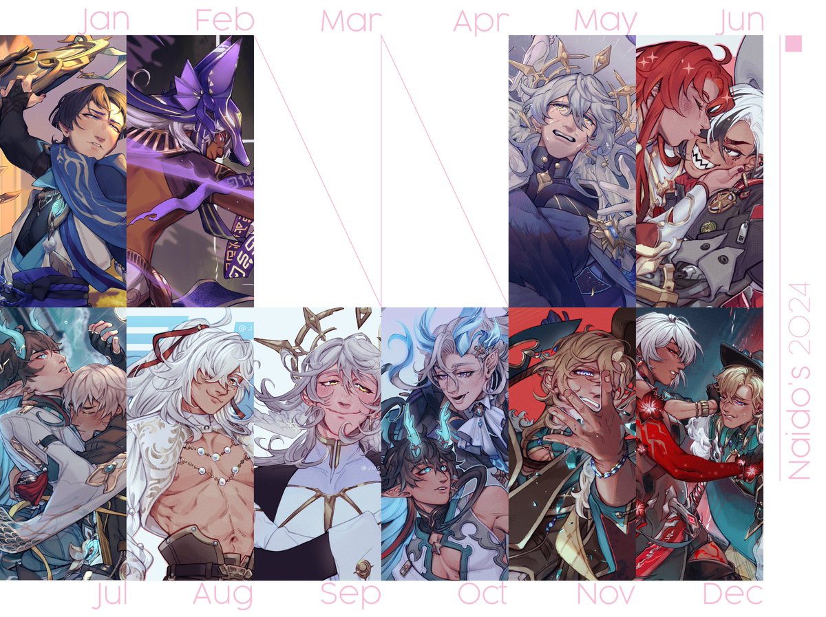 Posting this year's art compilation right before midnight wwww For many more artworks this upcoming 2025 !! ✧⁠◝⁠(⁠⁰⁠▿⁠⁰⁠)⁠◜⁠✧✨🎉🎈🥂