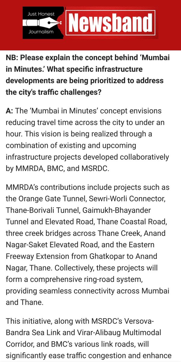 NM_Transit_'s tweet photo. So the "Mumbai in minutes" plan has nothing to do with building metros and trains, just building car brained tunnels and bridges to connect parts of Mumbai within an hour. Shambolic. 
We need a new agency planning our metros, not MMRDA. https://t.co/QYt7Tp5Llr