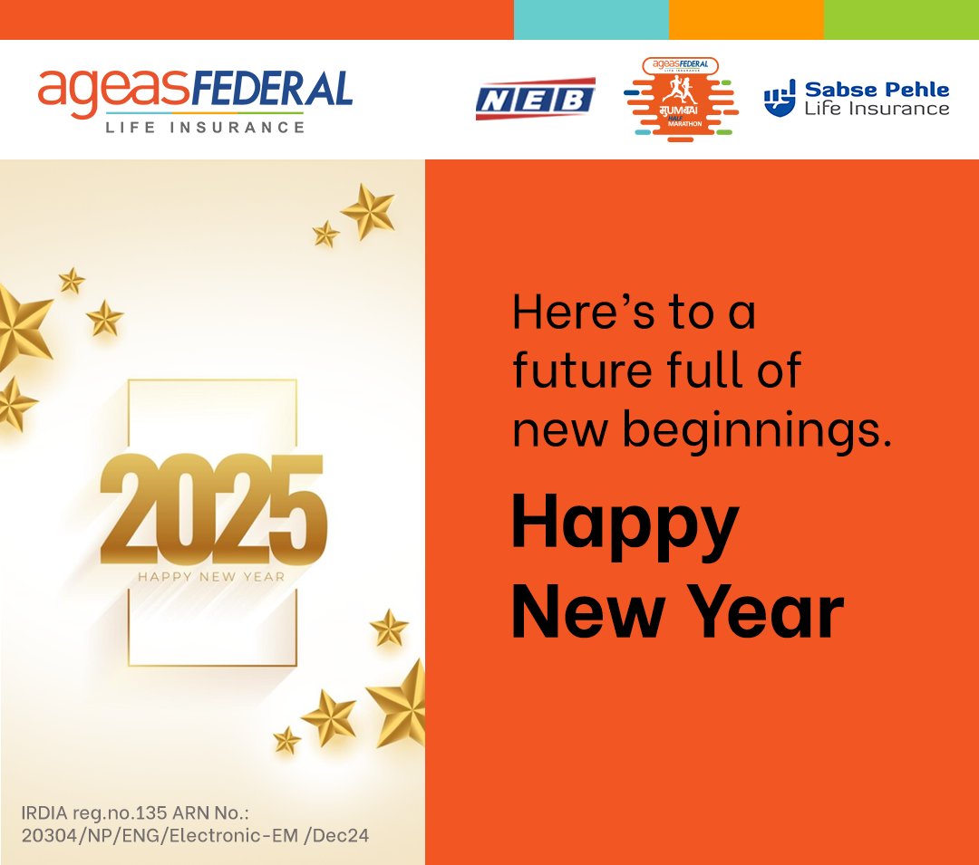 Ageas Federal Life Insurance wishes you and your family a future filled with hope, abundance, and prosperity. Happy New Year!

Visit: ageasfederal.com

#HappyNewYear #AgeasFederal