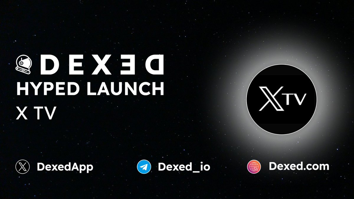 dexed_eth's tweet image. 🔥#ETH HYPED LAUNCH
X TV $XTV - t.me/xtvmeme #XTV
📄 CA : 0x42609eE1728d07dFdffE9D64fD1b5B10F5A68f27
📈 Chart : dexed.com/eth/0xdAdD1352…

╰┈➤ Trade with @DexedApp Powered by $DEXED token