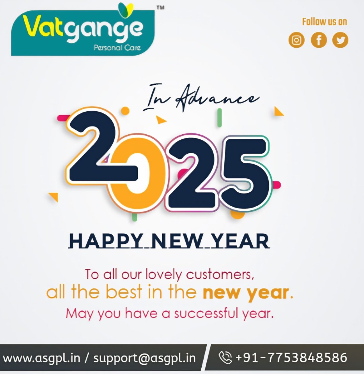 vatgange's tweet photo. Happy New Year 2025

#happynewyear2025 #vatgange #CosmeticProducts https://t.co/ssKfp1N6WG