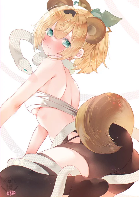へびとござる.°ʚ(*˘︶˘*)ɞ°.。.:*  #いろはにも絵を 