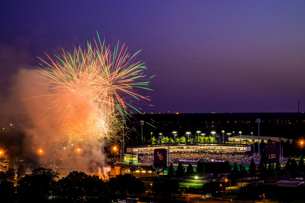 LSUbaseball's tweet photo. Happy New Year!

Excited for another season with the best fans in college baseball 🎆 https://t.co/vNDXcEgQrm