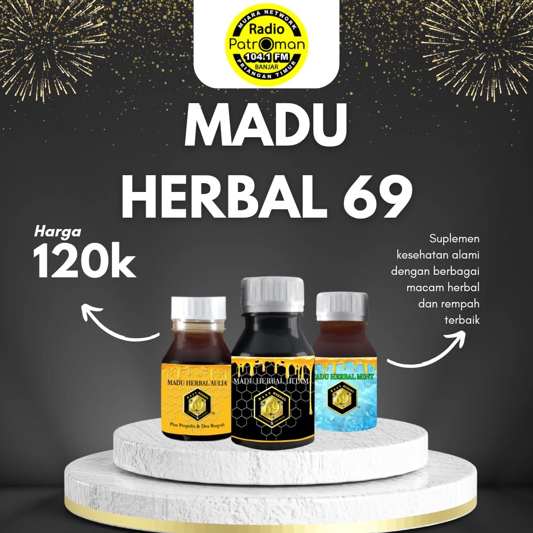 Madu Herbal 69 salah satu solusi untuk berbagai macam penyakit Baraya..... 
#maag #radang #lambung #diabetes #stroke #asma #asamurat #sinus #rematik #kesemutan #pegalpegal #sakitpinggang #sarafkejepit #dll 
Yuk SEGERA ORDER .... 
081360001041