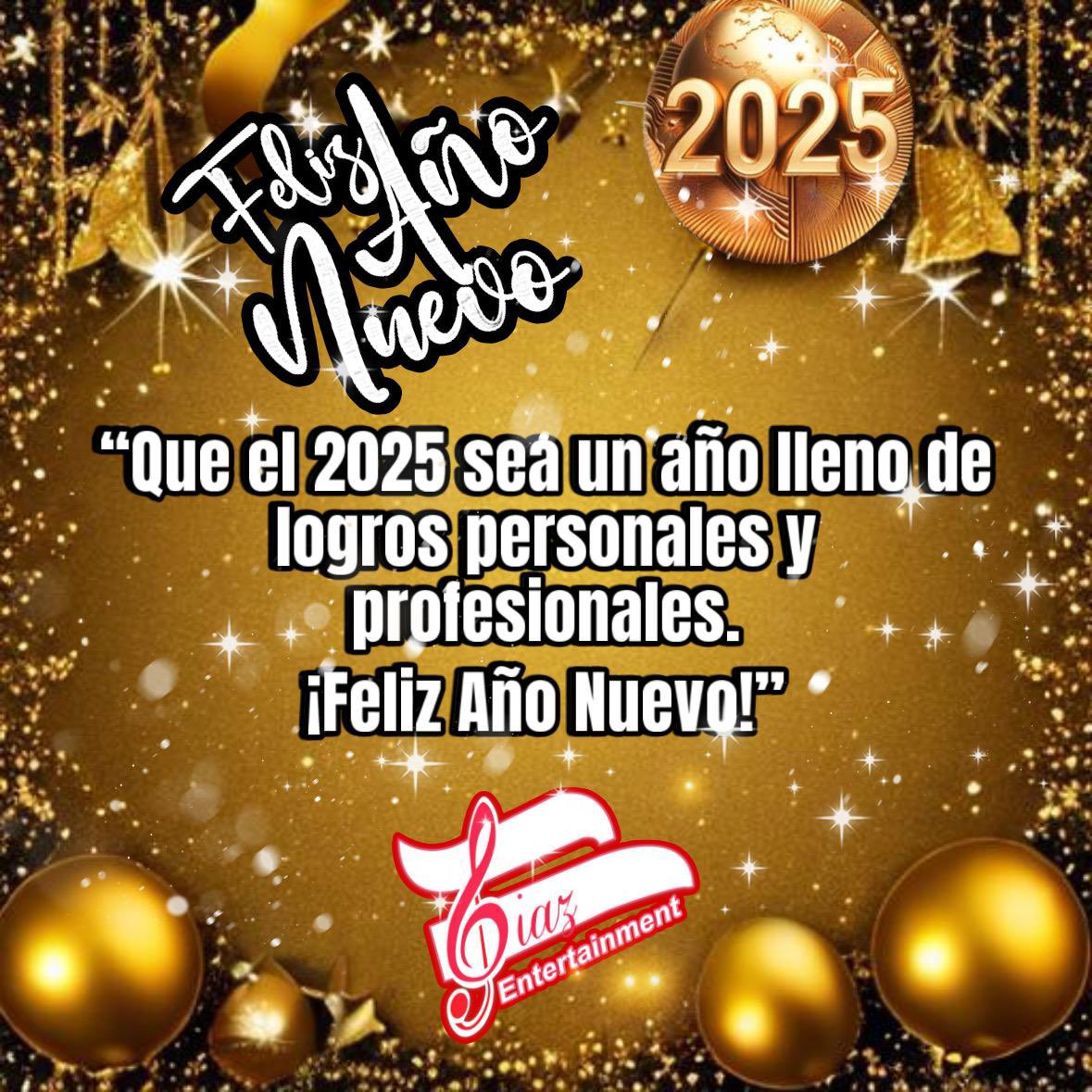 Producc_Diaz's tweet photo. Gracias a todos por haber hecho este 2024 especial. Amigos, artistas, colaboradores, socios y aliados 🥂🤩 

#HappyNewYear2025 #Gracias2024 https://t.co/s8ZI9Qo7tD