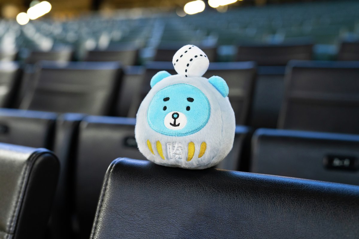 えふたん だるまぬいぐるみ登場🧸💙 ＼ 「勝」の文字が入っていて