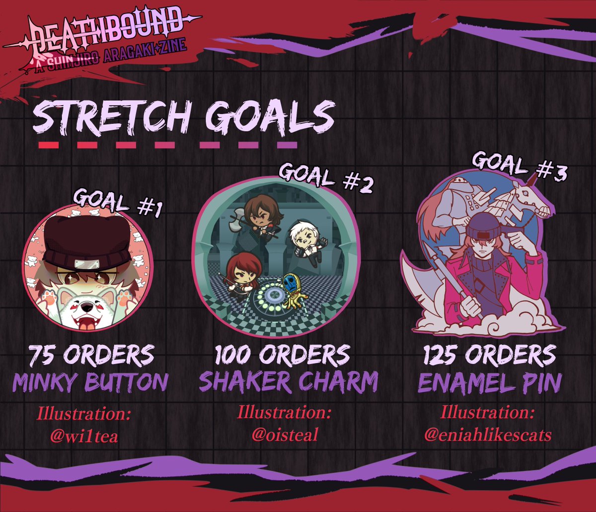 🎊THIRD STRETCH GOAL UNLOCKED!!!🎊

Just in time to start the new year off right, we've finally unlocked our third and final stretch goal!! This beautiful enamel pin will be added to eligible bundles!

Thank you so much for your support!! 🎉🎉