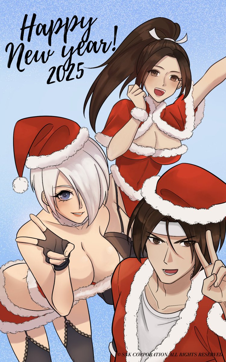 KOF_Agartha's tweet photo. 🔥 Ring in the new year with Angel, Mai and Kyo

Ready to set 2025 ablaze with our sizzling masterpiece? 🎉

#HappyNewYear2025 #KOF #kofagartha https://t.co/JupyQFaKZb