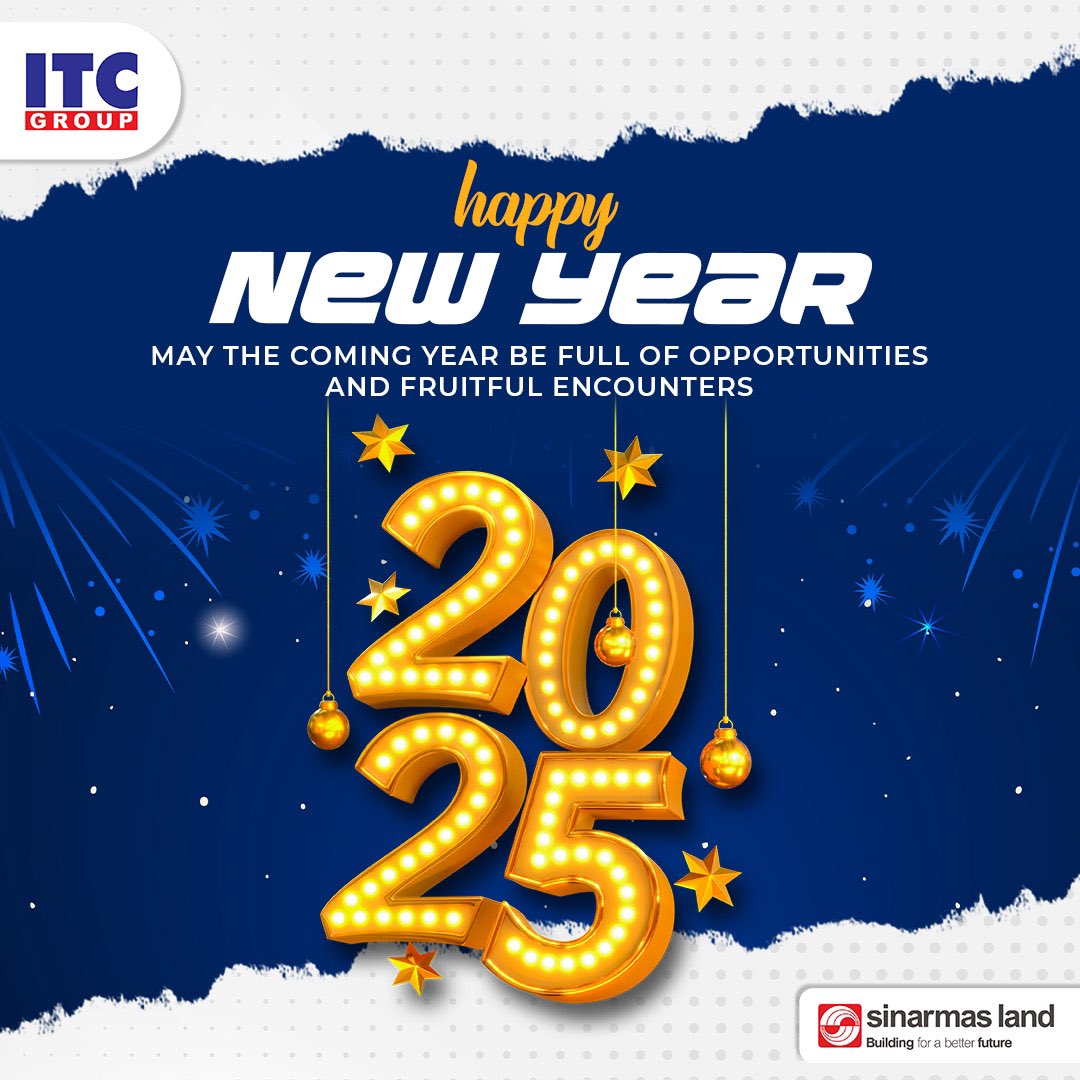 ✨ New Year, New Chapter! ✨

Selamat Tahun Baru 2025! 🌟
Semoga tahun ini membawa kebahagiaan, kesehatan, dan keberkahan tanpa batas.

#itcgroup #itcprivilege #itconestopyourneeds #itcsemuaada #itcpilihanku #newyear #tahunbaru