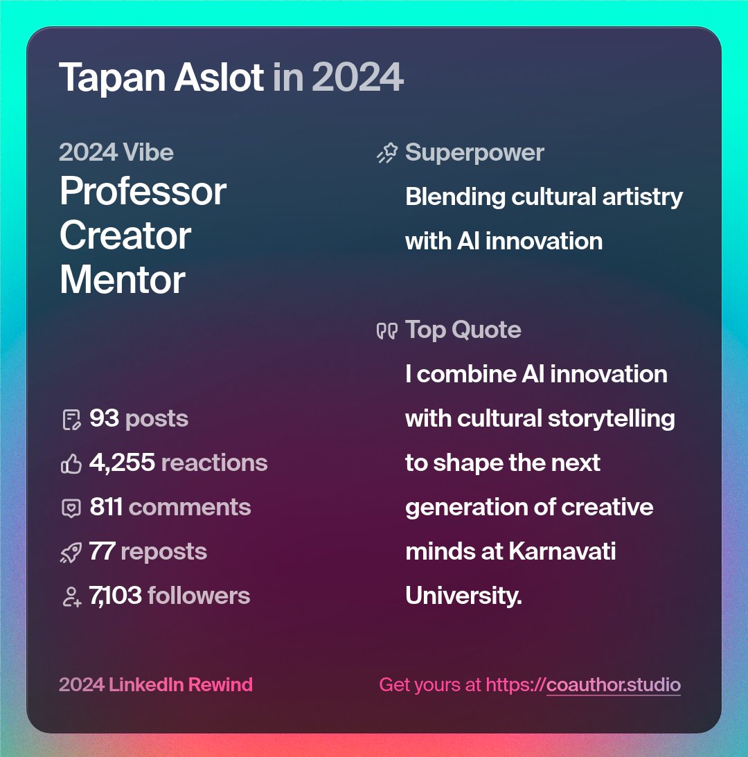 Happy New Year everyone! #genai #aieducation #aiartist #indianartist #techupdate #2025newyear