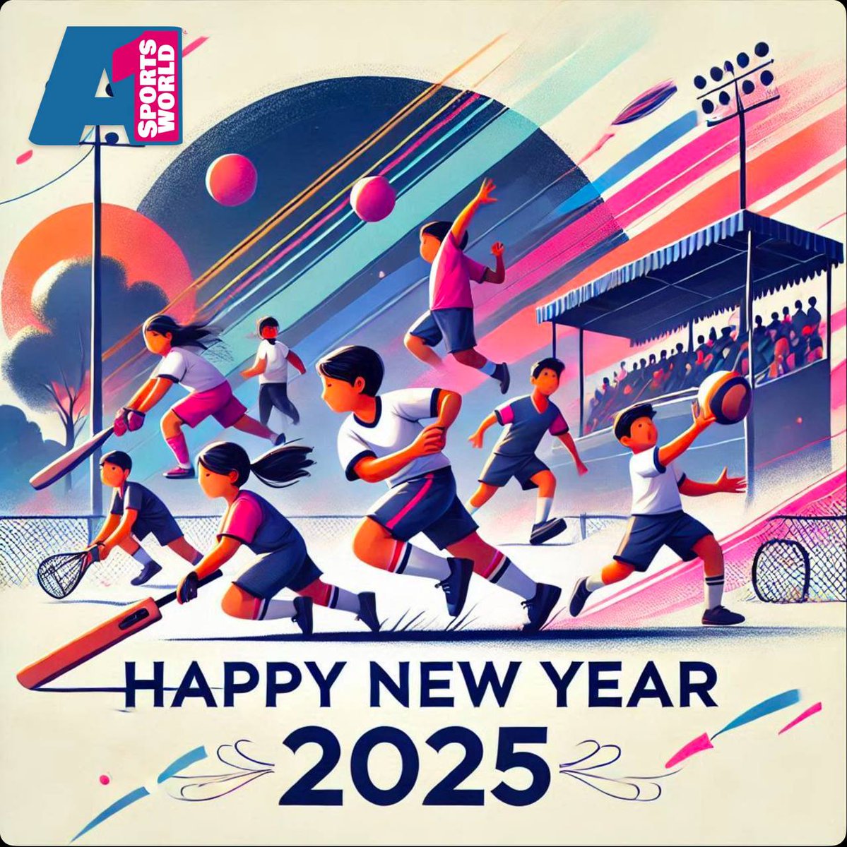 Wishing You and your family Happy and Prosperous New Year 2025 - A1 Sports World / Karthik Shenoy
