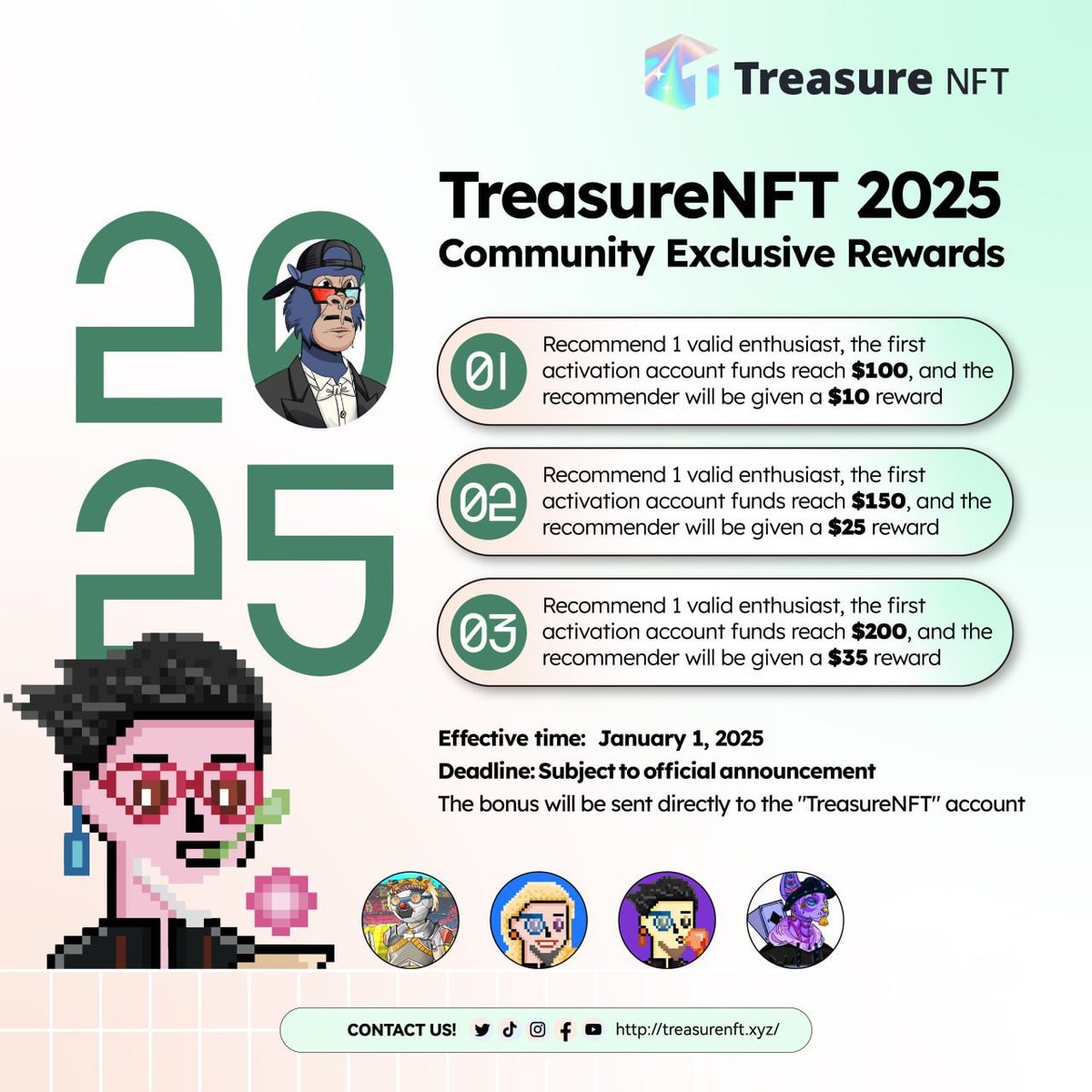 ratikanta134's tweet photo. TreasureNFT it's a good PLAN ✅ Join &amp; Earn big Amount of USDT...
Register link:-👇🏻
https://t.co/J8LRvg7oYn
Refral Code:-U0HIG7
For More Information Dm Me...
USDT💲 Plan
#NFT 
#NonFungibleToken  📈 https://t.co/aj5EQQASHQ