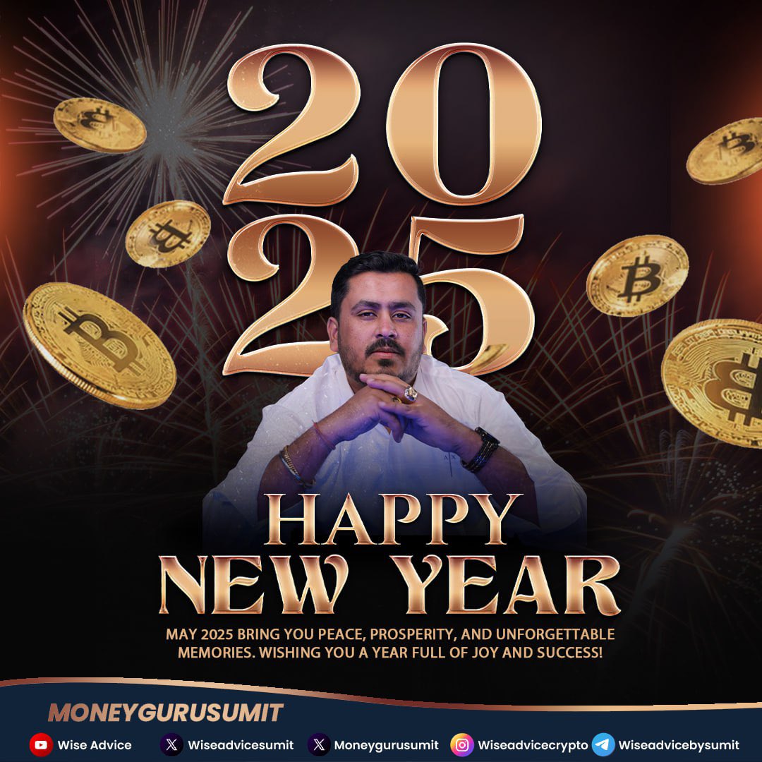 Sumit Kapoor (@moneygurusumit) on Twitter photo 🎉Wishing <a href="/wiseadvicesumit/">Wise Advice</a> Fam a very Happy New Year 🎉
Cheers to 2025🥂
The year we ride the bull, break ATHs, and revolutionize the future of finance together.🔥🌍 🎉Wishing <a href="/wiseadvicesumit/">Wise Advice</a> Fam a very Happy New Year 🎉
Cheers to 2025🥂
The year we ride the bull, break ATHs, and revolutionize the future of finance together.🔥🌍