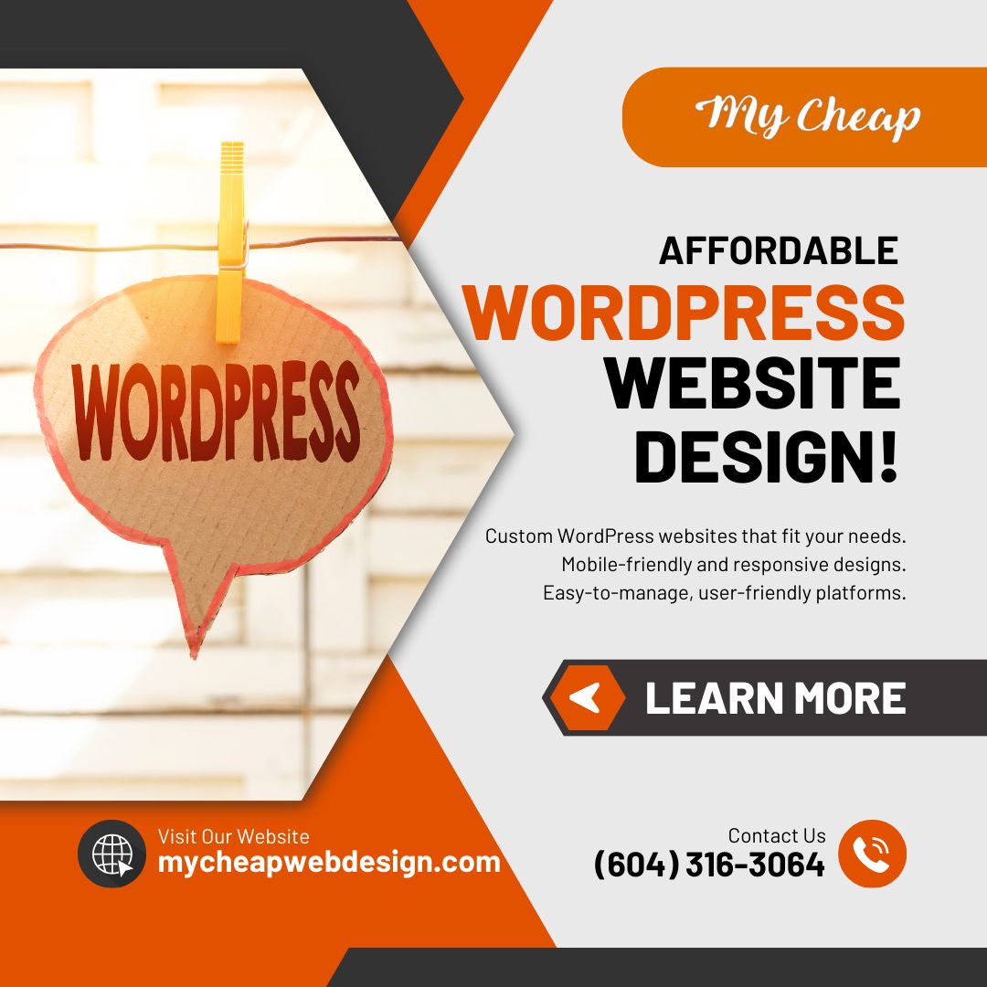 mycheapwebs's tweet photo. https://t.co/5FRApBla5H 
Get a professional WordPress website at a price that fits your budget! Our affordable WordPress website design services in Vancouver are perfect for businesses looking to stand out online. 
#WordPressWebDesign #AffordableWebDesign #WebsiteDesignServices https://t.co/Ssvl8YXkaf