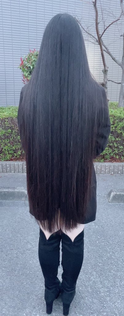 ロングヘア #スーパーロングヘア #サラツヤ #黒髪ロング #髪フェチ #美