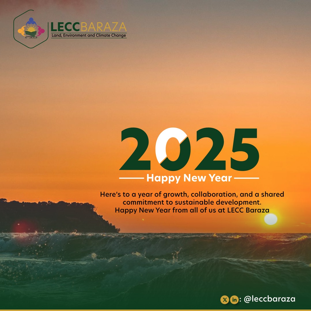 Happy New Year from LECC! 
Thank you for being part of our journey in creating a sustainable future. Let’s continue to inspire and make an impact in 2025. 
#HappyNewYear #LECC #Sustainability #ClimateAction #EnvironmentalStewardship #LandGovernance