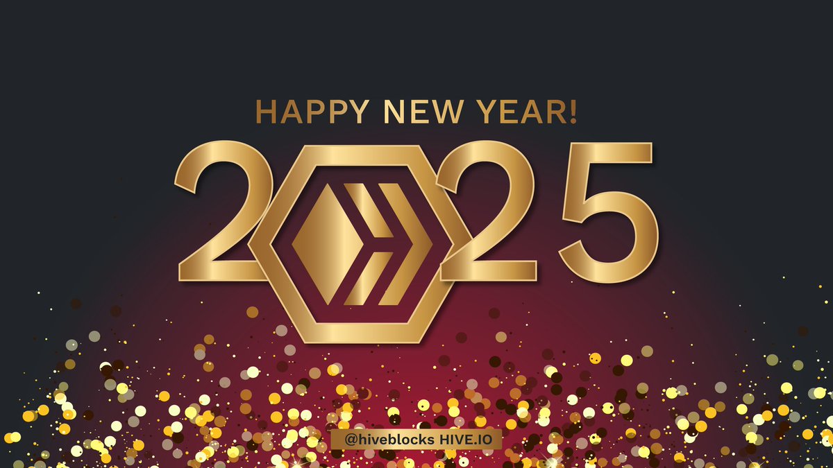 Happy New Year! Join us in celebrating our amazing ecosystem and community as we say goodbye to 2024 and welcome 2025!

hive.blog/hive/@hiveio/h…
