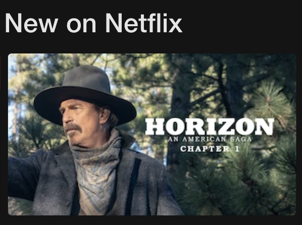 Oh! Oh! They put HORIZON Part 1 on Netflix! PLEASE watch it, I'm BEGGING YOU, even if you just put it on in the background and scroll TikTok the whole time. They're holding Part 2 hostage! We're not allowed to see it until more of you get on board.