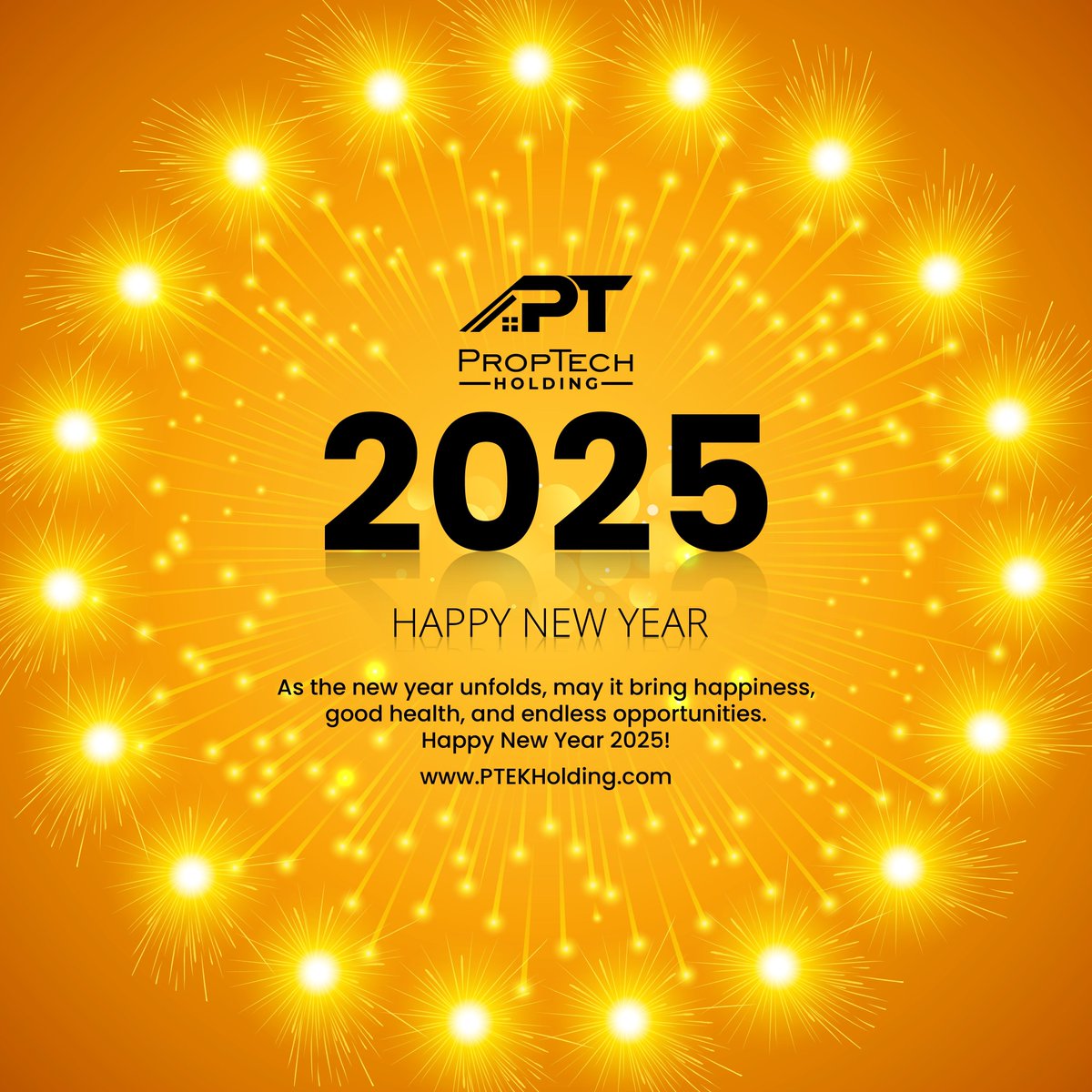 PtekHolding's tweet image. 🎉✨ Happy New Year from PropTech Holding! ✨🎉

🌟 New year, new opportunities! Here’s to a prosperous 2025!🌟

Visit us at buff.ly/3VJvBcv

#HappyNewYear #NewYear2025 #PropTechHolding #NewBeginnings #Hope #Happiness