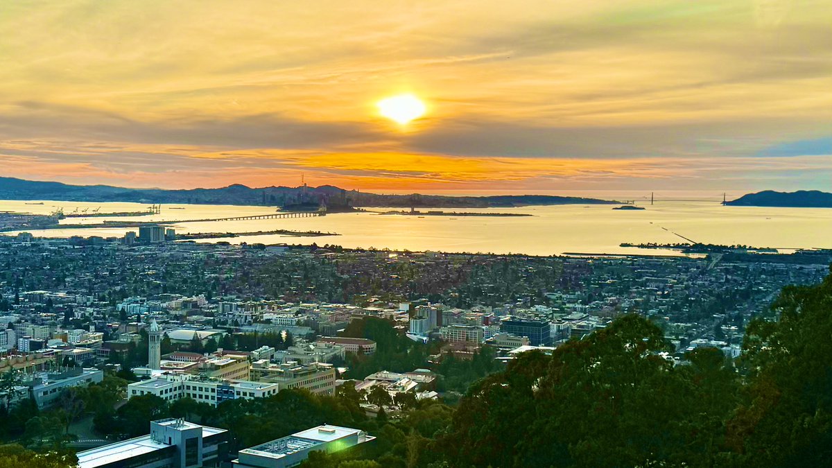 OlzmannLab's tweet photo. Happy New Year from the Bay Area! Wishing you all the best in 2025! 🎉 🥳 #CommuteView #EastBay #UCBerkeley https://t.co/WJ7KqKBheH