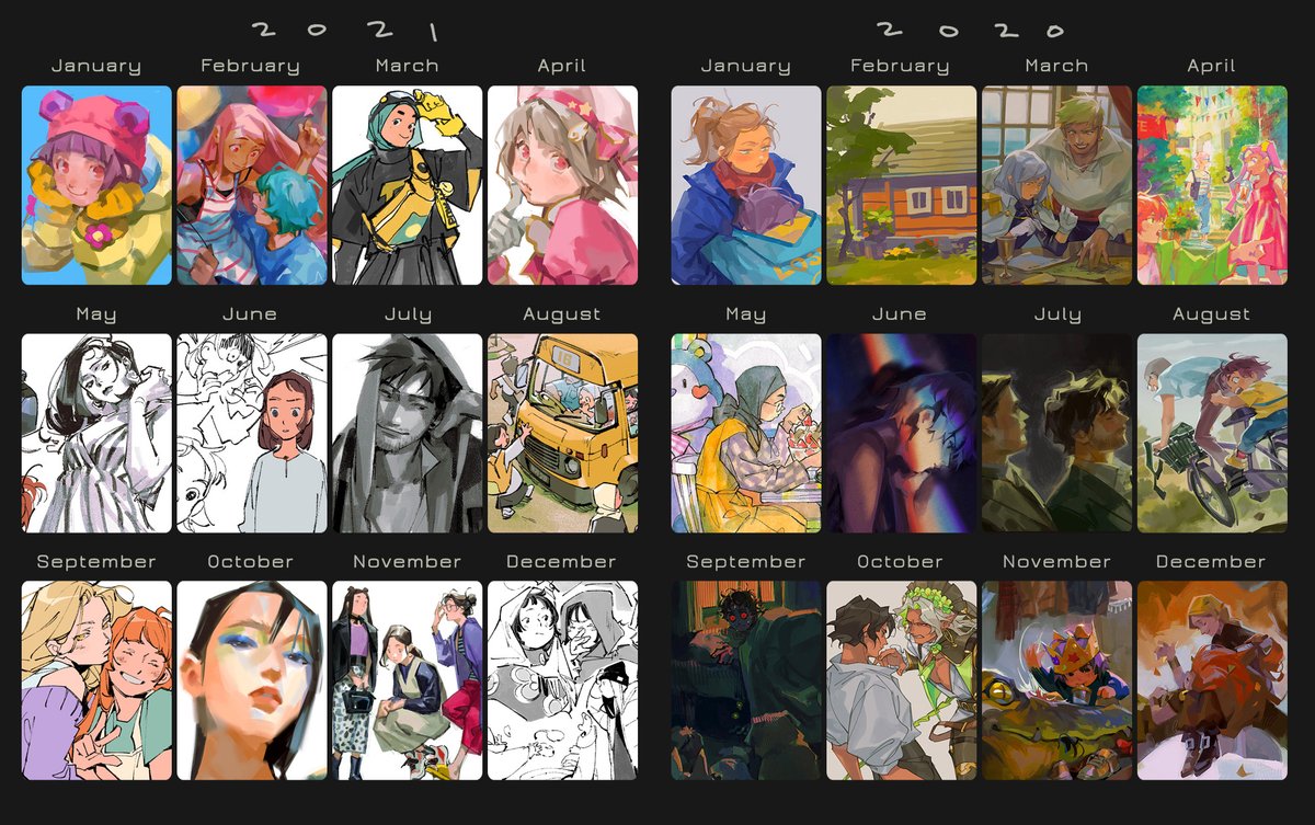 summary dump bc i havent been posting it since 2019 (i fill it every yr i just.. dont post)  
i was mostly chillin last year but thank u for still liking my stuff, happy new year!! 