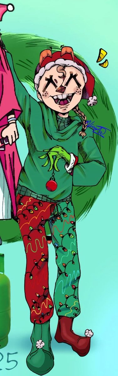 JOS_BONNELET's tweet photo. ¡HAPPY NEW YEAR! 🎄❤️

Wishes you... me Jos, and my friend Vico...

¡FELIZ AÑO NUEVO! 🎄❤️

Les deseamos, yo Jos y mi amiga Vico...

#drawing #ocart #Fanarts #draw #art #digitalart #artist #Collaboration https://t.co/vMp1mgzH8H