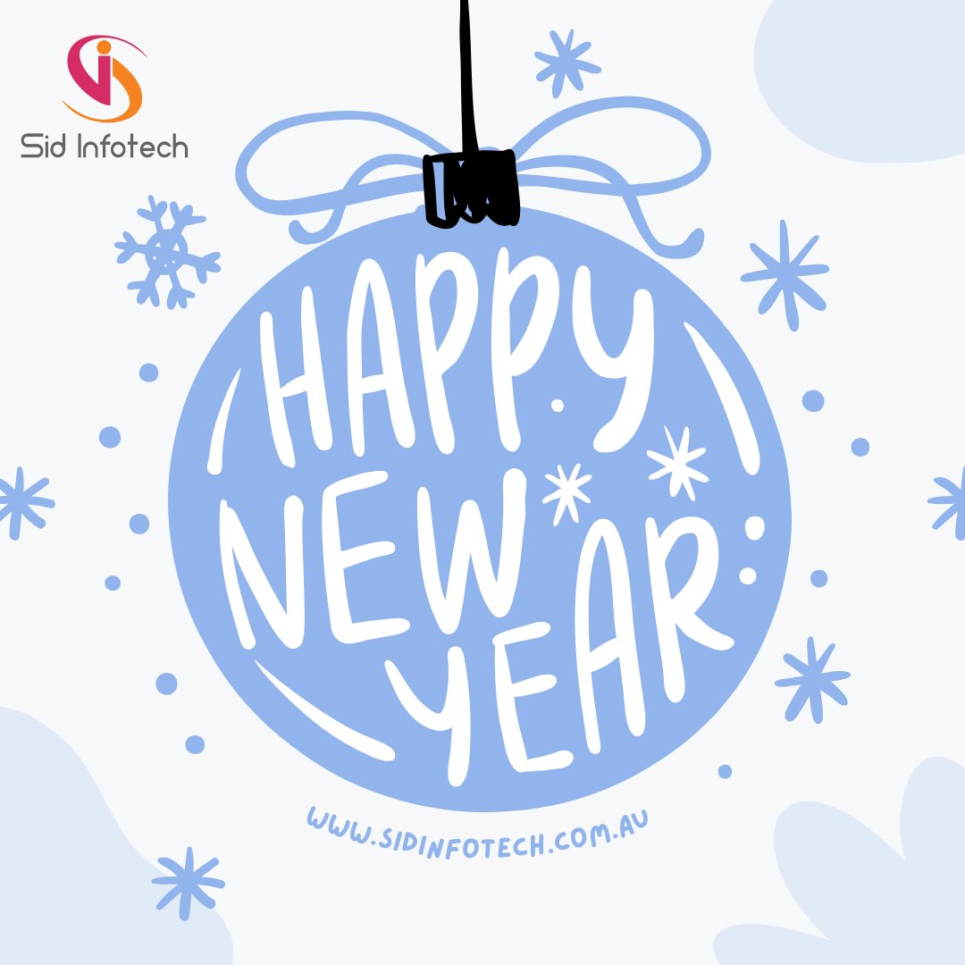 🎉✨ 𝗛𝗮𝗽𝗽𝘆 𝗡𝗲𝘄 𝗬𝗲𝗮𝗿 𝟮𝟬𝟮𝟱!

Wishing you joy, success, and endless growth in the year ahead. Let’s embrace new opportunities and make 2025 unforgettable! 🌟

🌐 Learn more: sidinfotech.com.au
.
.

#HappyNewYear2025 #SidInfotech #Innovation