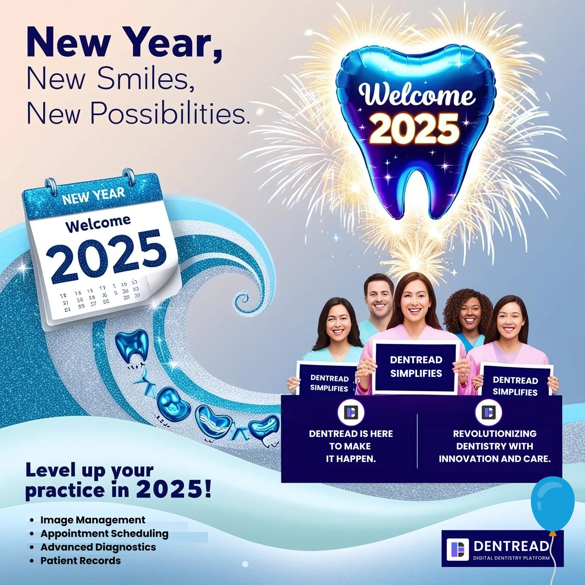 dentread's tweet photo. 🎉✨ Happy New Year from Dentread! 🎉✨

🎆 May this New Year bring smiles, happiness, and prosperity to you and your practice. Let’s continue achieving excellence together! 🌟

#HappyNewYear #Dentread #NewYear2025 #SimplifyingDentalCare https://t.co/QXCjsHTlwT