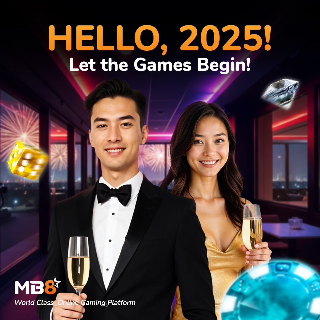mb8official's tweet photo. 🥂 It’s a brand new year, and MB8 is ready to bring more excitement your way! 😊 
Play now, level up, and let’s make 2025 the best year yet! 🎮🔥
#MB8Gaming #NewYearNewWins #GameOn2025 #LevelUp https://t.co/TNugWbYgox