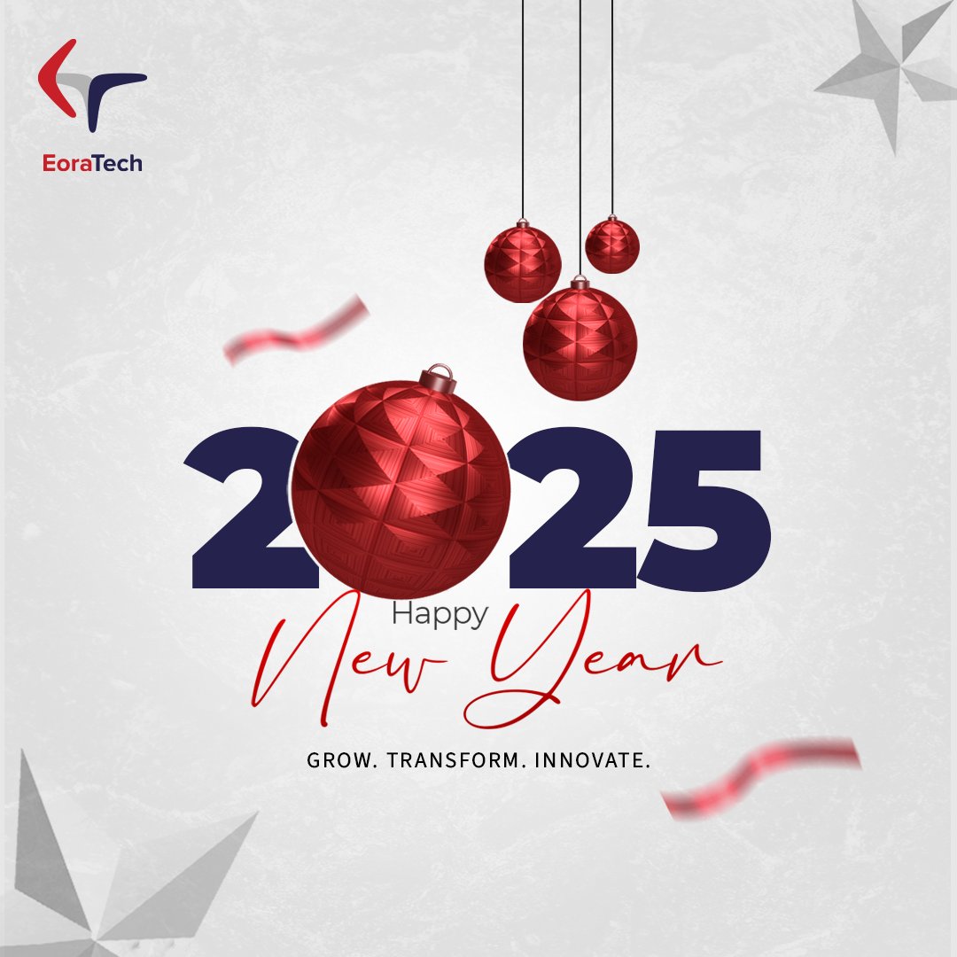 EoraTech's tweet image. The future is tech, and the future starts now. EoraTech is here to help you innovate, scale, and succeed in 2025 with next-gen technology solutions. Wishing you all a very Happy New Year.

#HappyNewYear #EoraTech #TechInnovation #FutureForward #GrowthAndSuccess