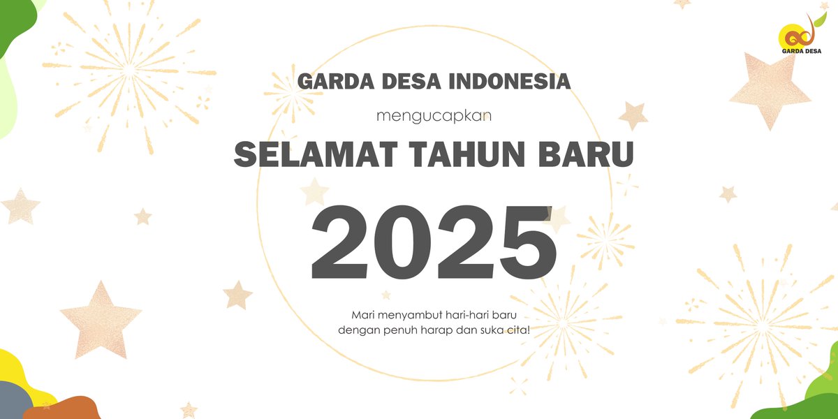 gardadesa_id's tweet photo. 🎉 SELAMAT TAHUN BARU 2025! 🎉

✨ Mari sambut hari-hari baru dengan penuh harap dan suka cita. Bersama, kita melangkah menuju masa depan yang lebih cerah untuk desa-desa di Indonesia! 🌱💪

Selamat memulai babak baru dengan semangat baru! 🚀 https://t.co/XvNWy9931z