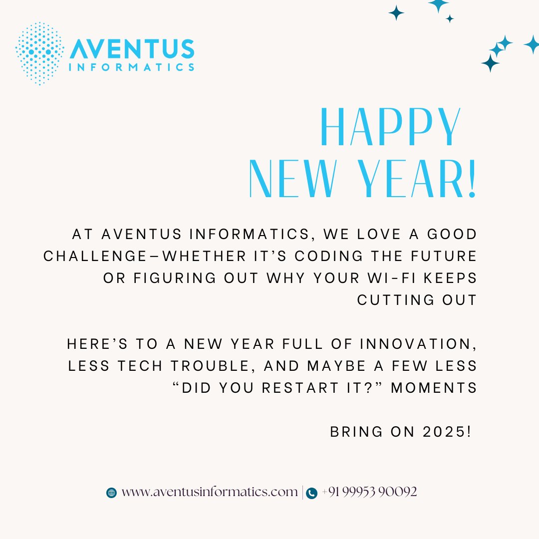 Aventus_AI's tweet image. Happy New Year!

#AventusInformatics #TechResolutions