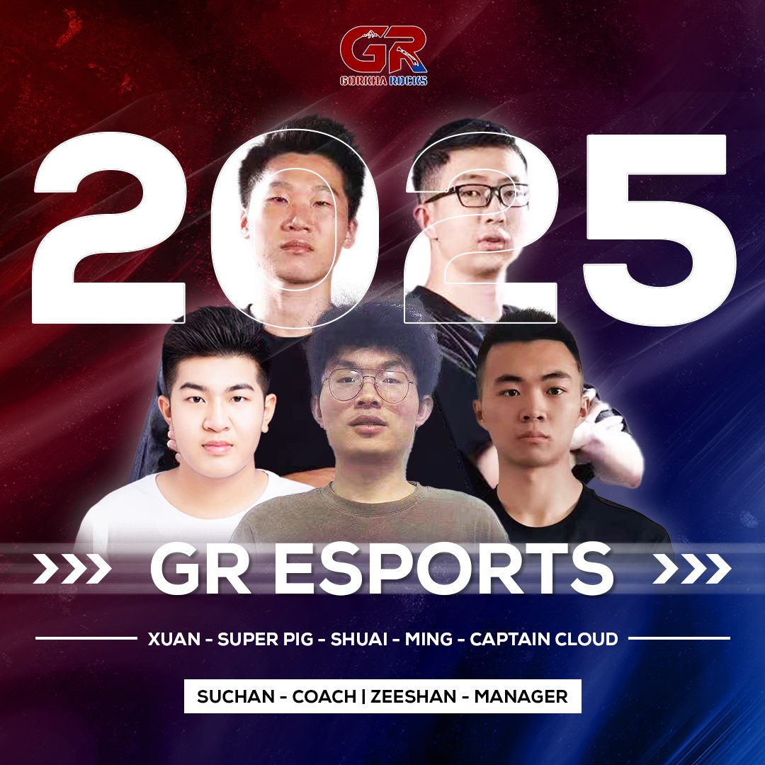 🚨 GR Esports New Roster Unveiled!🚨

We're proud to reveal our new roster ready to dominate the esports arena.

To mark this special occasion, we’re giving away 3× Gold Passes! 🏆🎁
Here’s how YOU can win:
1️⃣ Follow Gorkha Rocks COC
2️⃣ Like &amp; repost this post
3️⃣ Tag 2 friends