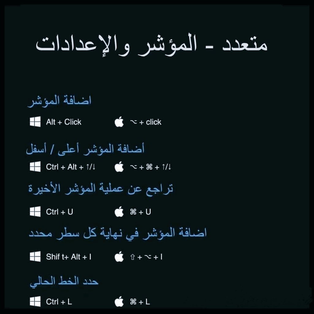 AiBootcampx's tweet photo. أهم الإختصارات والأكثر استخداماً في
#VS_Code
راح تختصر وتوفر عليك الكثير من الوقت والجهد
#لا_تنسى تعمل لايك ومتابعة❤
#3 :
9. متعدد - المؤشر والإعدادات
10.تصحيح | Debug https://t.co/jyRjCO83zM