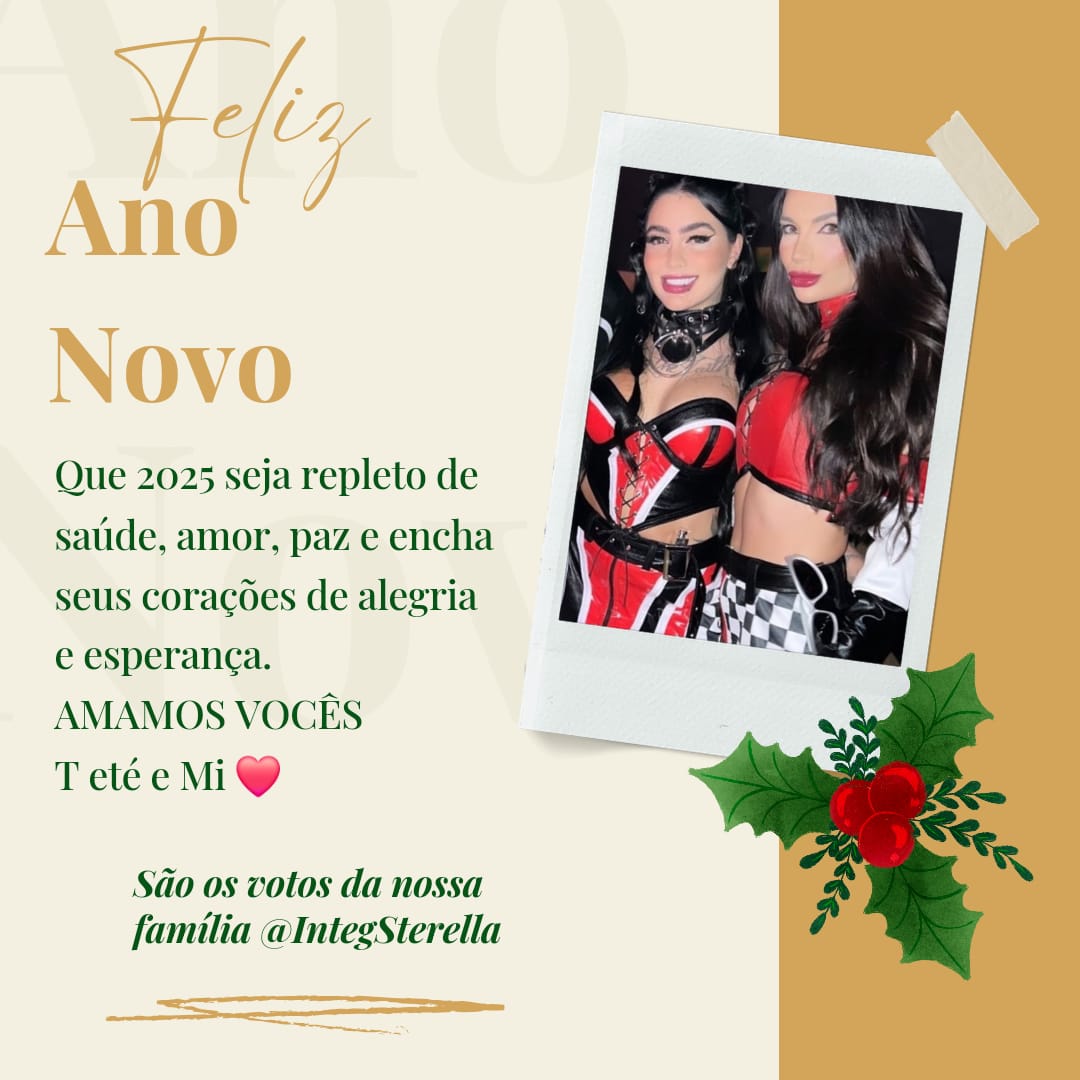 IntegSterella's tweet image. Feliz Ano Novo, princesas! Amamos vcs ❤️