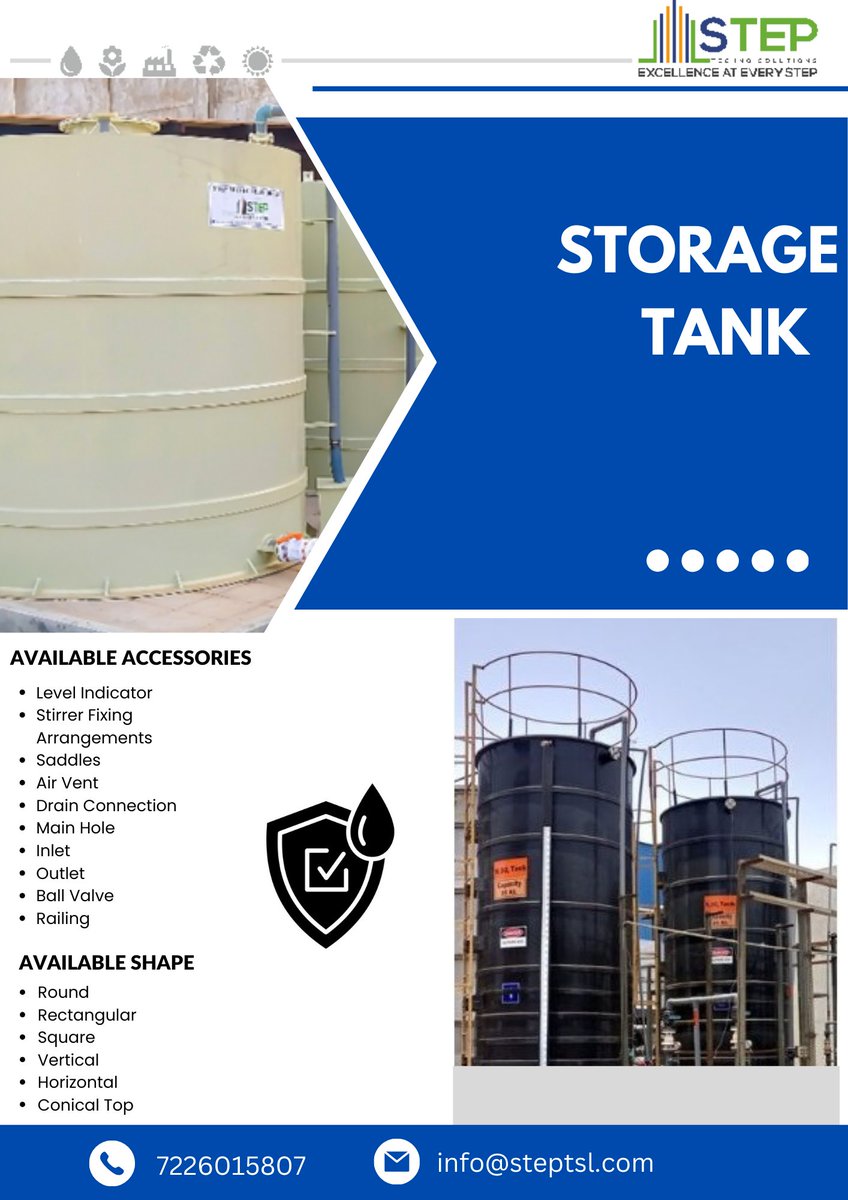 step_techno's tweet image. We are manufacturing Acid Fume Extraction System, Process Tank, 
Storage Tank
#Steptechnosolutionsllp
#Processtank
#Storagetank
