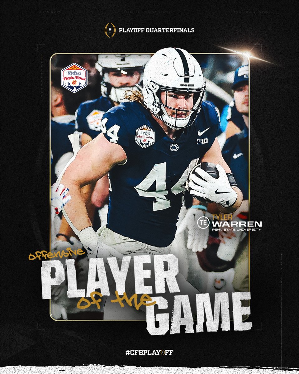 It's Tyler Warren's world and we are just living in it

#CFBPlayoff • #WeAre