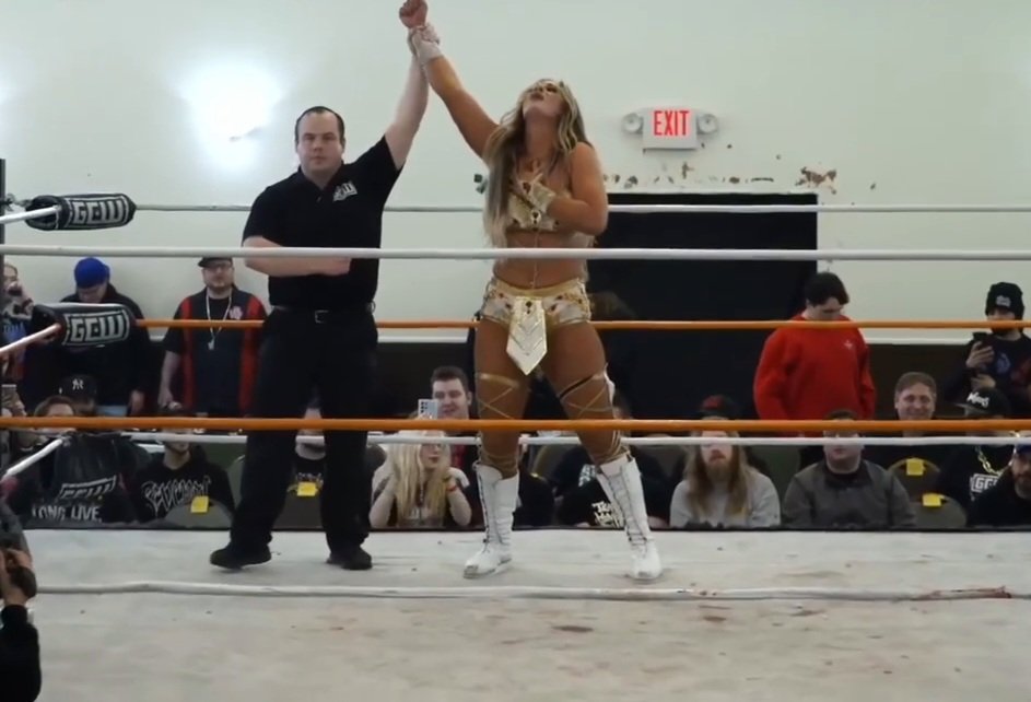 NVhowlingWolves's tweet image. #GCWInfinity 

@meganbayne wins the Rumble!!!

The Megasus earns a Title Shot at anytime anywhere in 2025!!!

     Happy New Year Megan 🤍⚡️

📸 @GCWrestling_ on TrillerTV