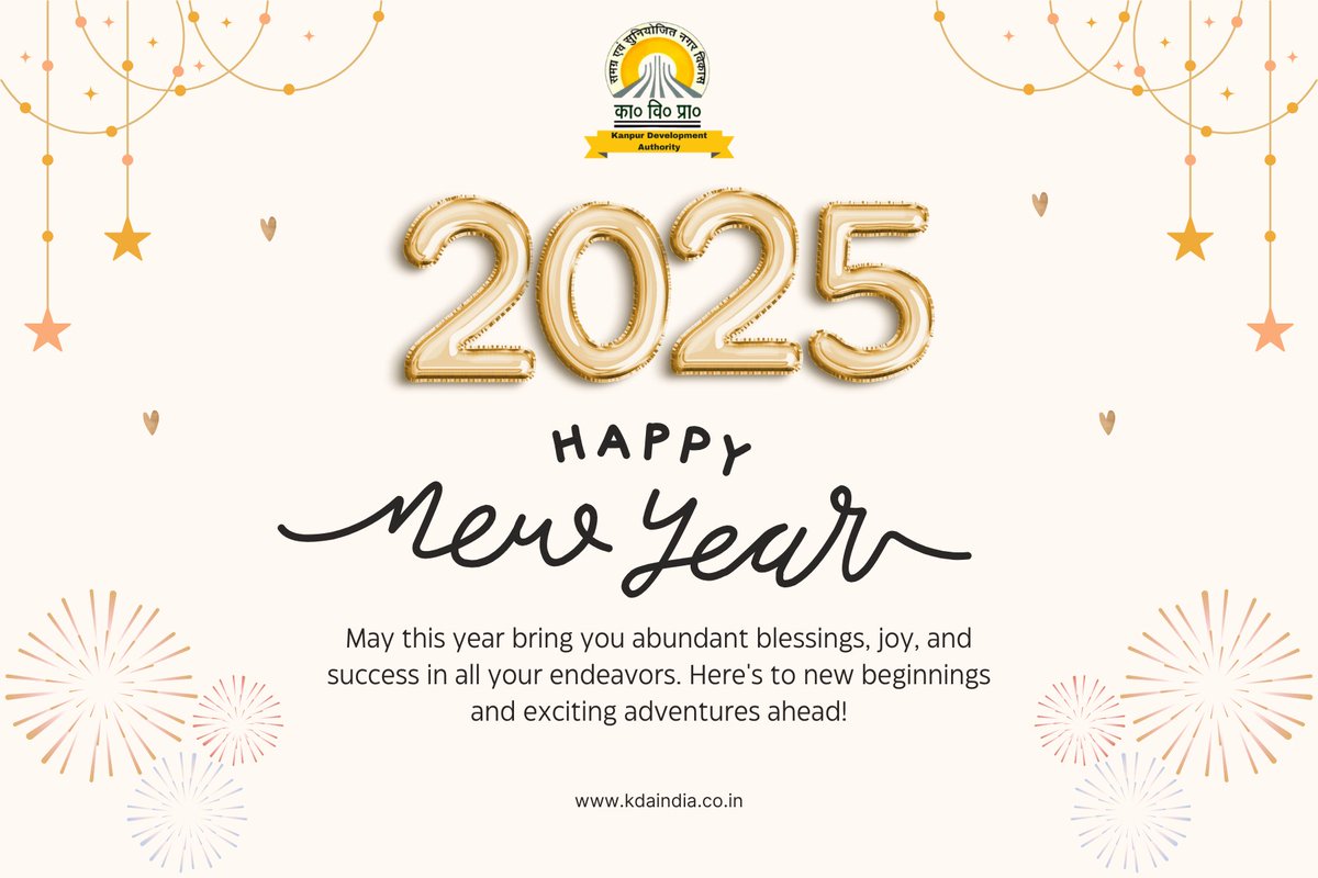 ✨ *Happy New Year!* ✨

#kda_kanpur #kdakanpur

Follow the KDA Community Channel on WhatsApp: whatsapp.com/channel/0029Va…