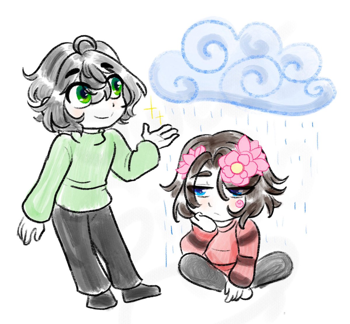 Sweet_Alyssum90's tweet photo. El novio de mi prima me puso a dibujar en la tableta así que te hice un dibujo viejo porque no se me ocurría nada xd
Quedó medio raro igual-
Primer dibujo del año 🤌💕
#GeppakuMonogatari #KuruLotus #GalanisHelios #Gardenverse https://t.co/aP0QsG6P0U
