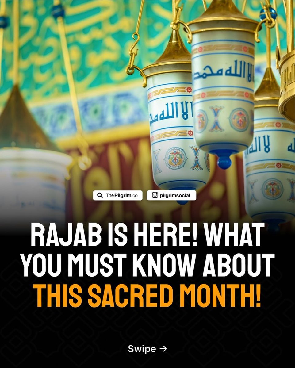 Cool_Ustaz's tweet photo. Rajab is here! What you must know about this sacred month!

-Open Thread 🪡 https://t.co/InwPbD1KEk