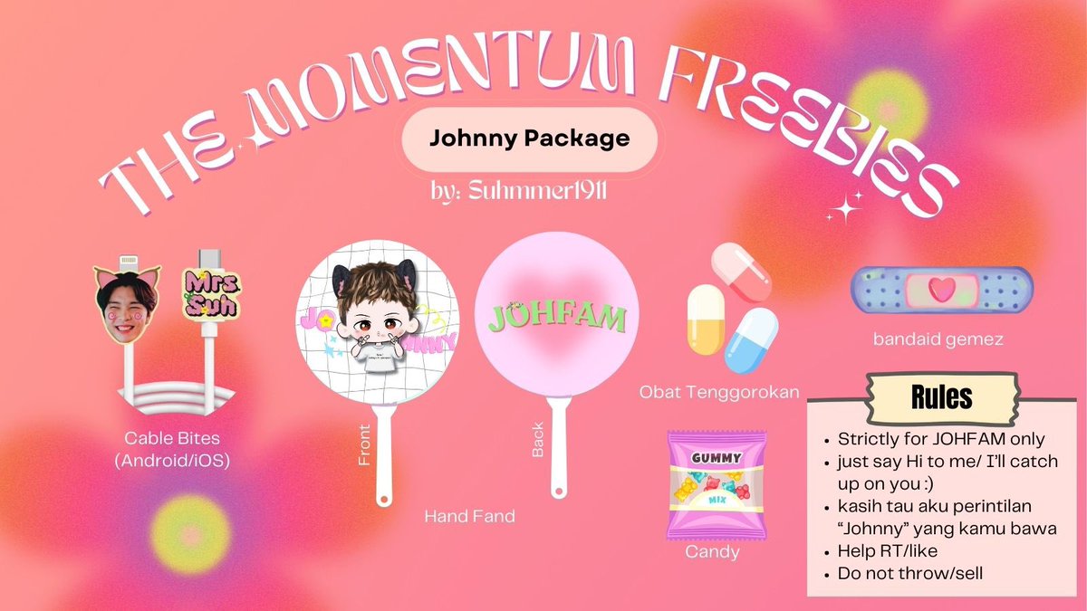 NCT 127 - NEO CITY: THE MOMENTUM
✨freebies by <a href="/Suhmmer1911/">shin 🍑🐱</a> ✨

RT/like highly appreciated 
📆 : 15 - 16 January 2025
📍 : Indonesia Arena
🕛 : tbc

There are 3 packages (Johnny, Jaehyun, 127) 1 person only got 1 package.

Thank you all💚

Rules&amp; Details on pics below👇🏼